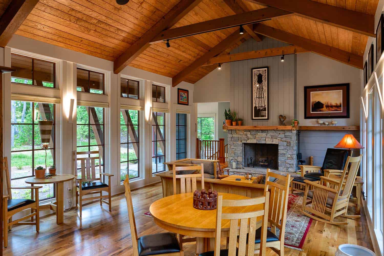 traditional-craftsman-style-living-room-with-a-fireplace
