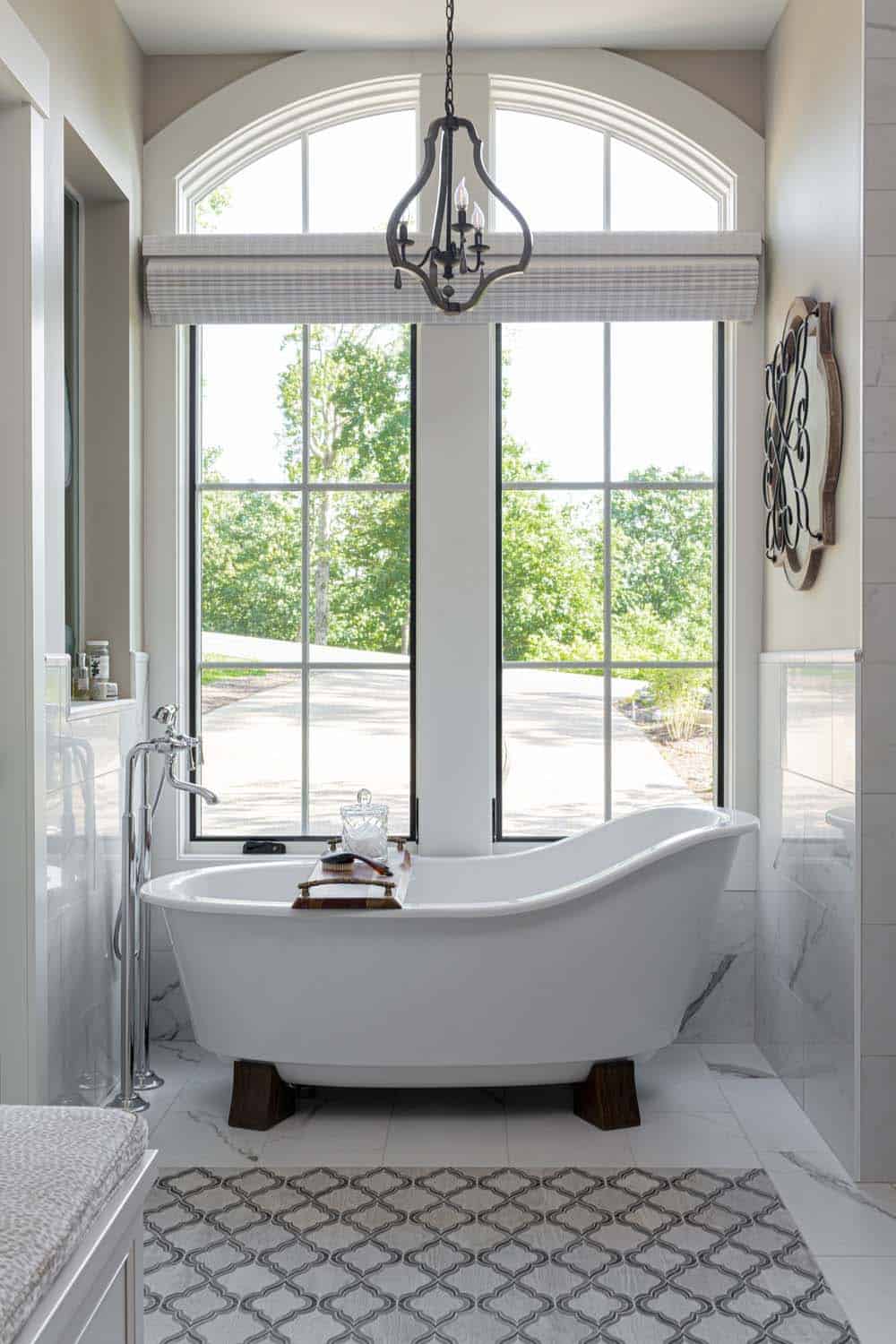 transitional-bathroom-with-a-freestanding-tub