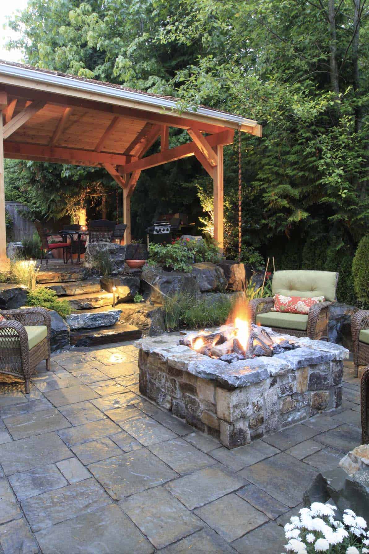 stacked-stone-square-fire-pit