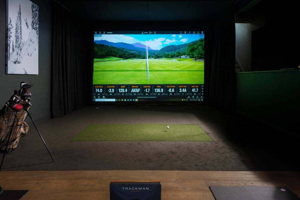 contemporary-golf-simulator-room