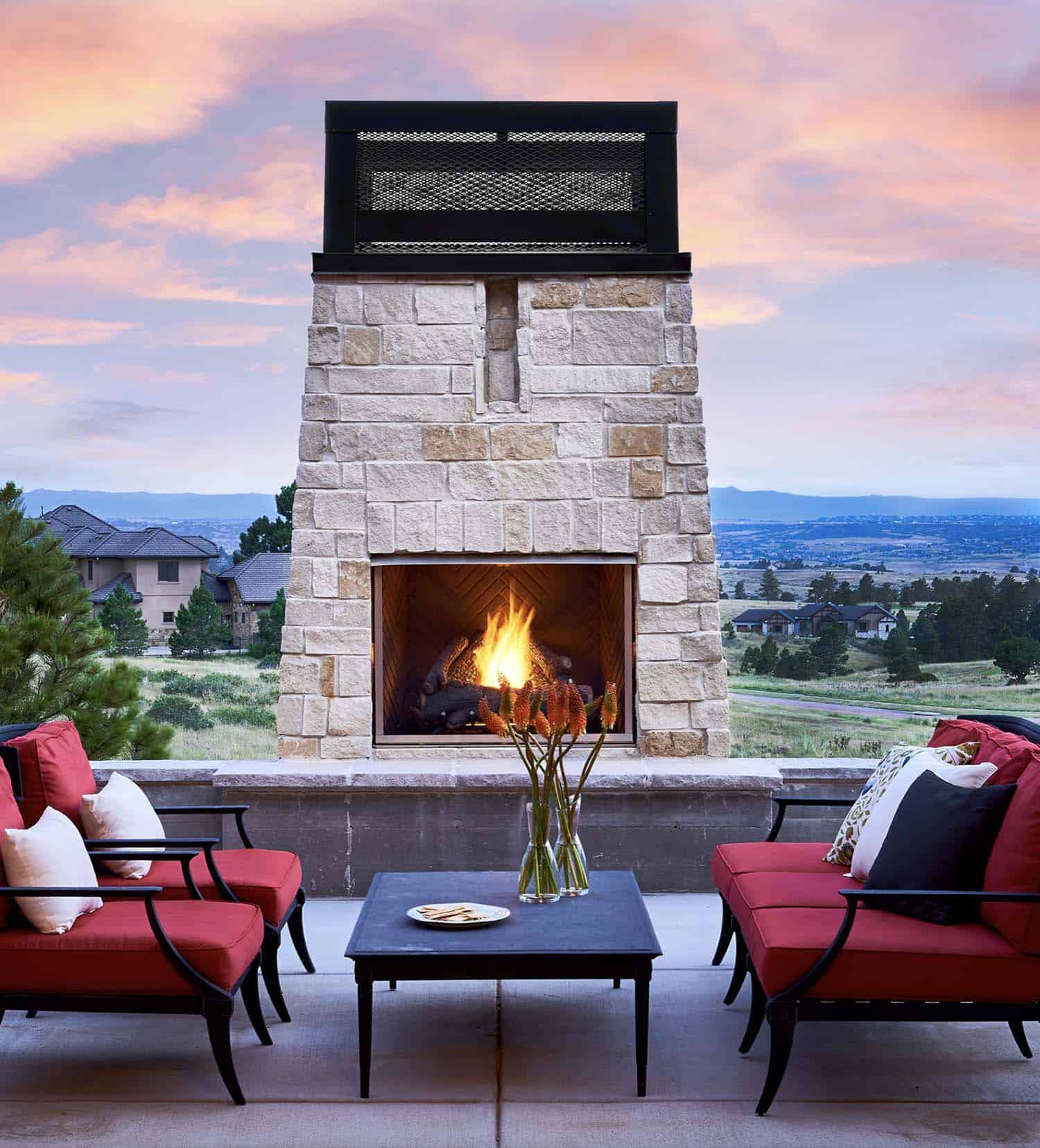 contemporary-farmhouse-patio-with-an-outdoor-fireplace