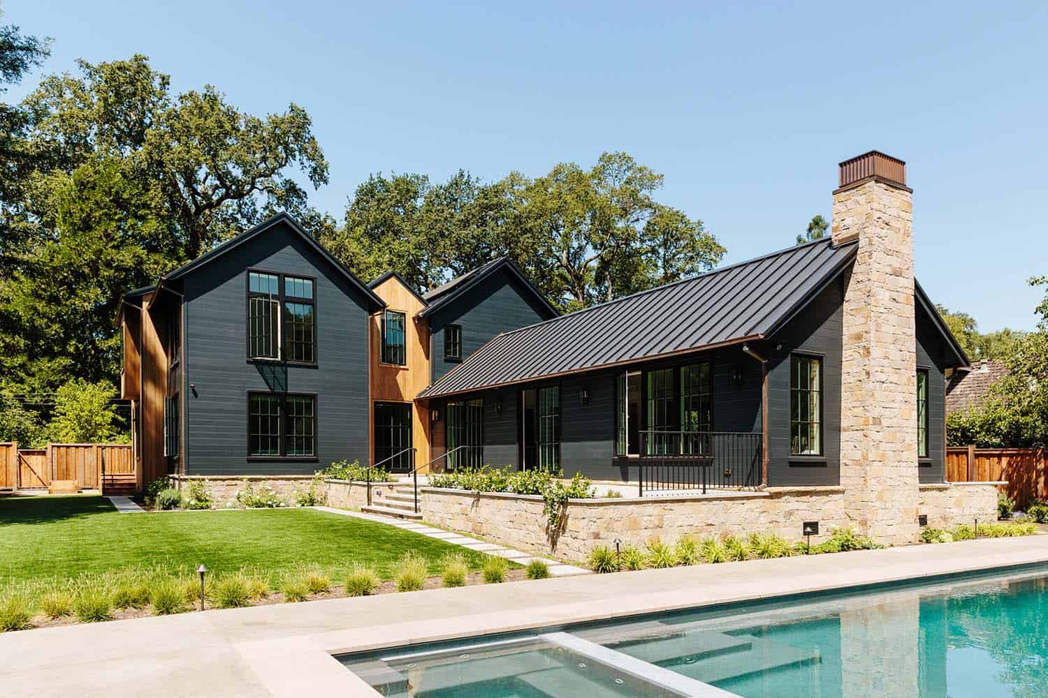 contemporary-farmhouse-exterior-pool
