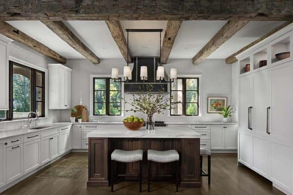 featured posts image for A rustic French Chateau-inspired home in the serene woods of Michigan