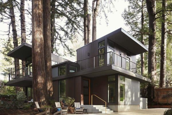 featured posts image for A fire-resistant modern cottage tucked into a majestic redwood forest
