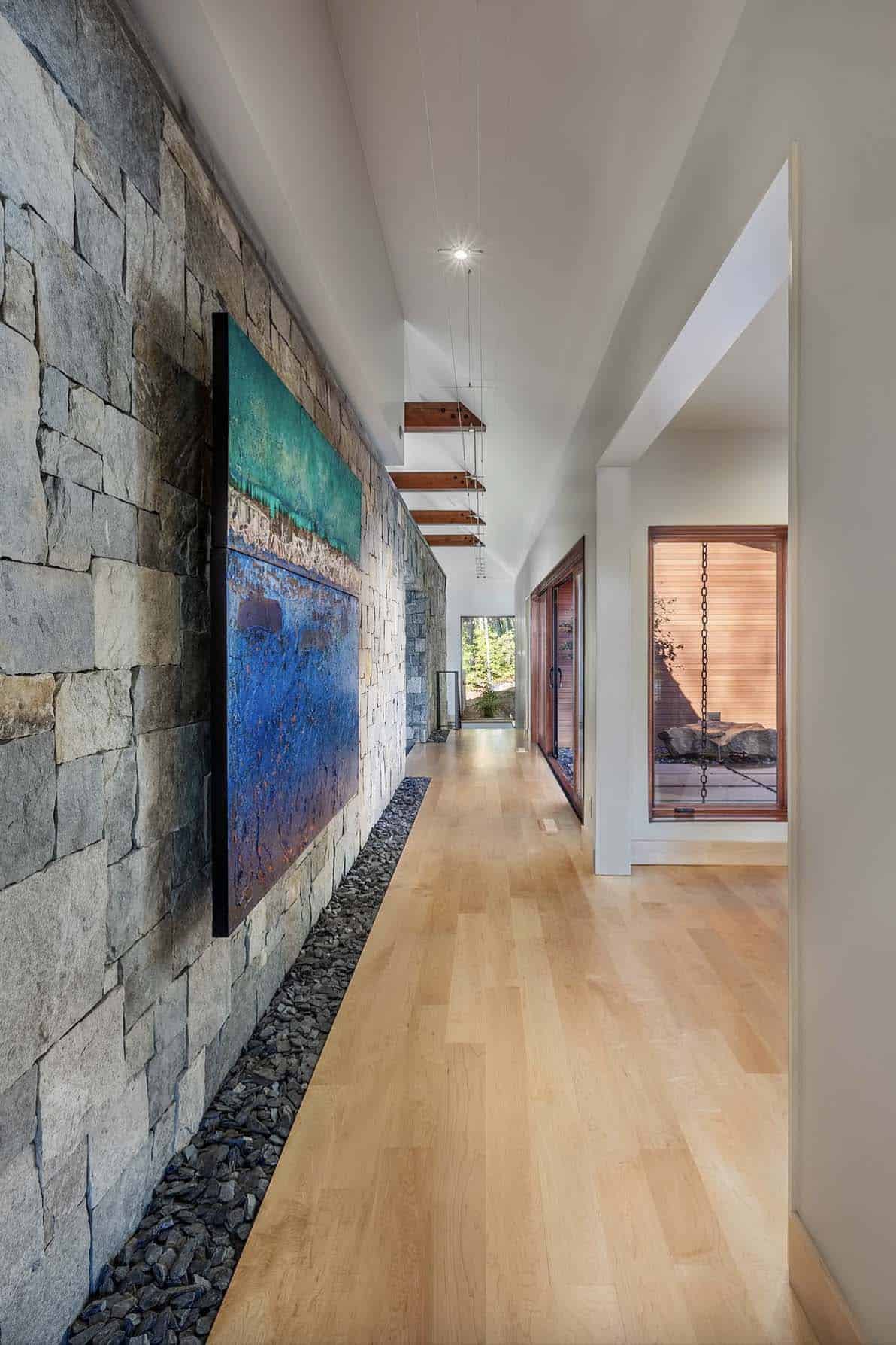 rustic-modern-hall-with-stone-wall