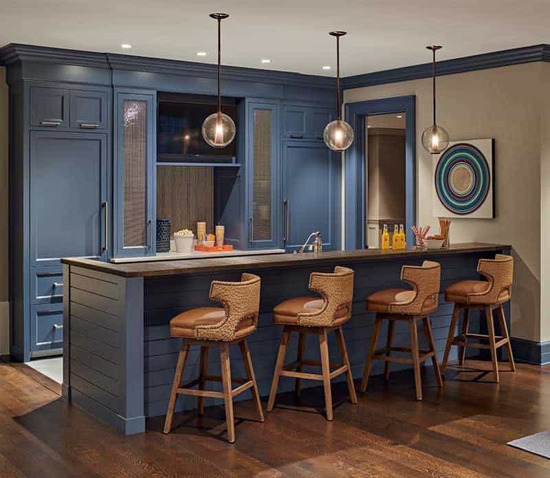 transitional-style-home-bar