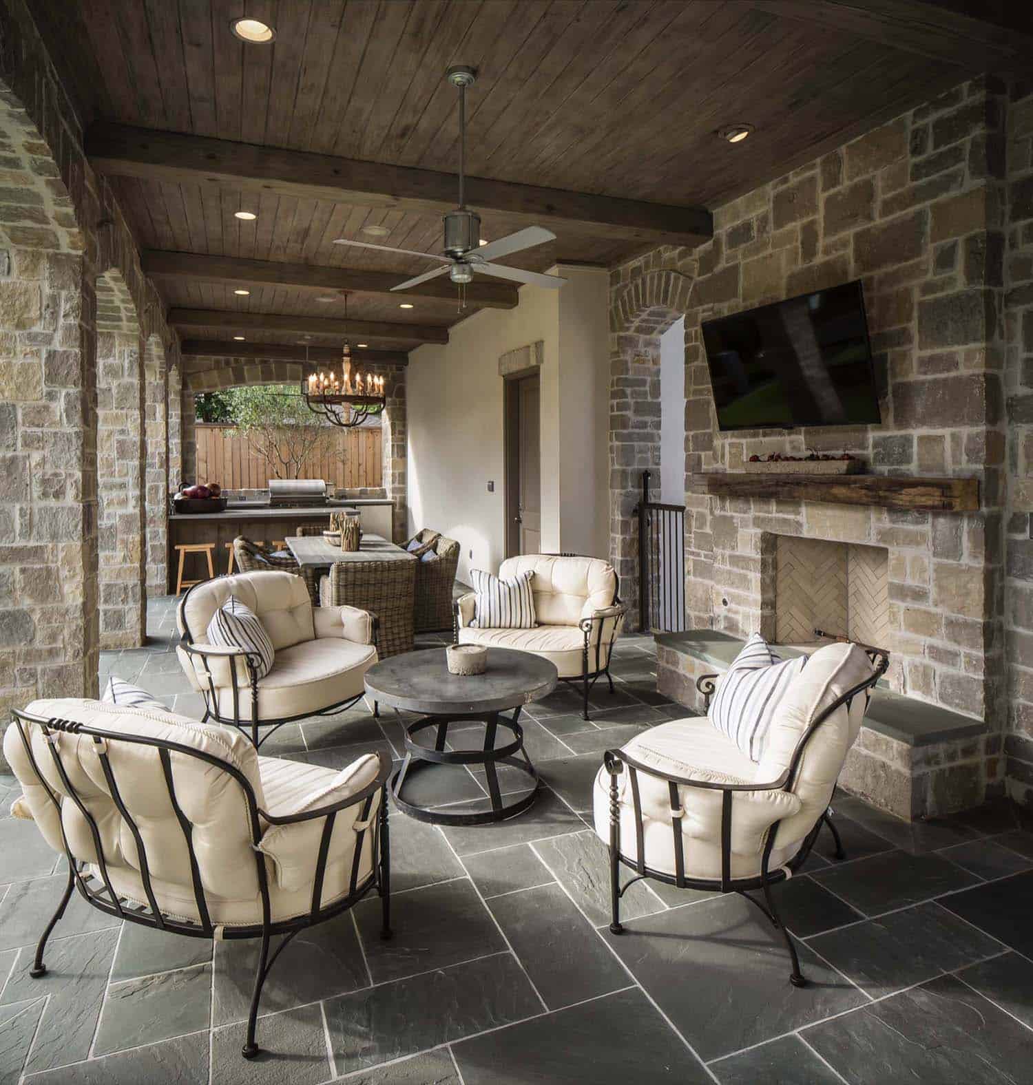 traditional-covered-patio-with-a-fireplace