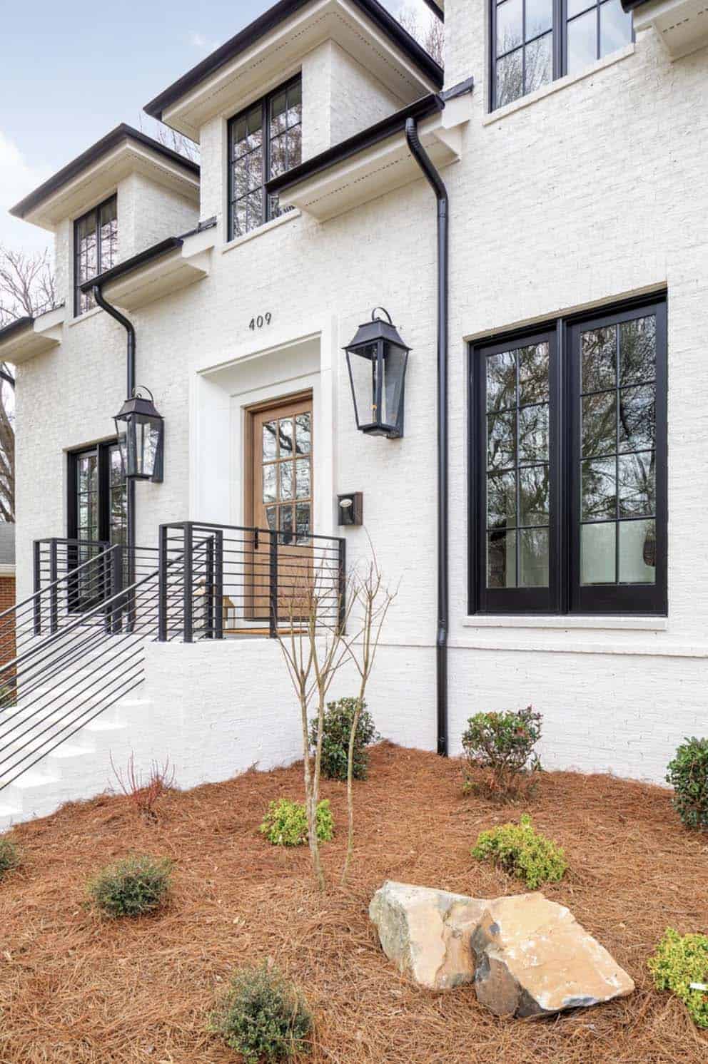 traditional-white-brick-home-exterior