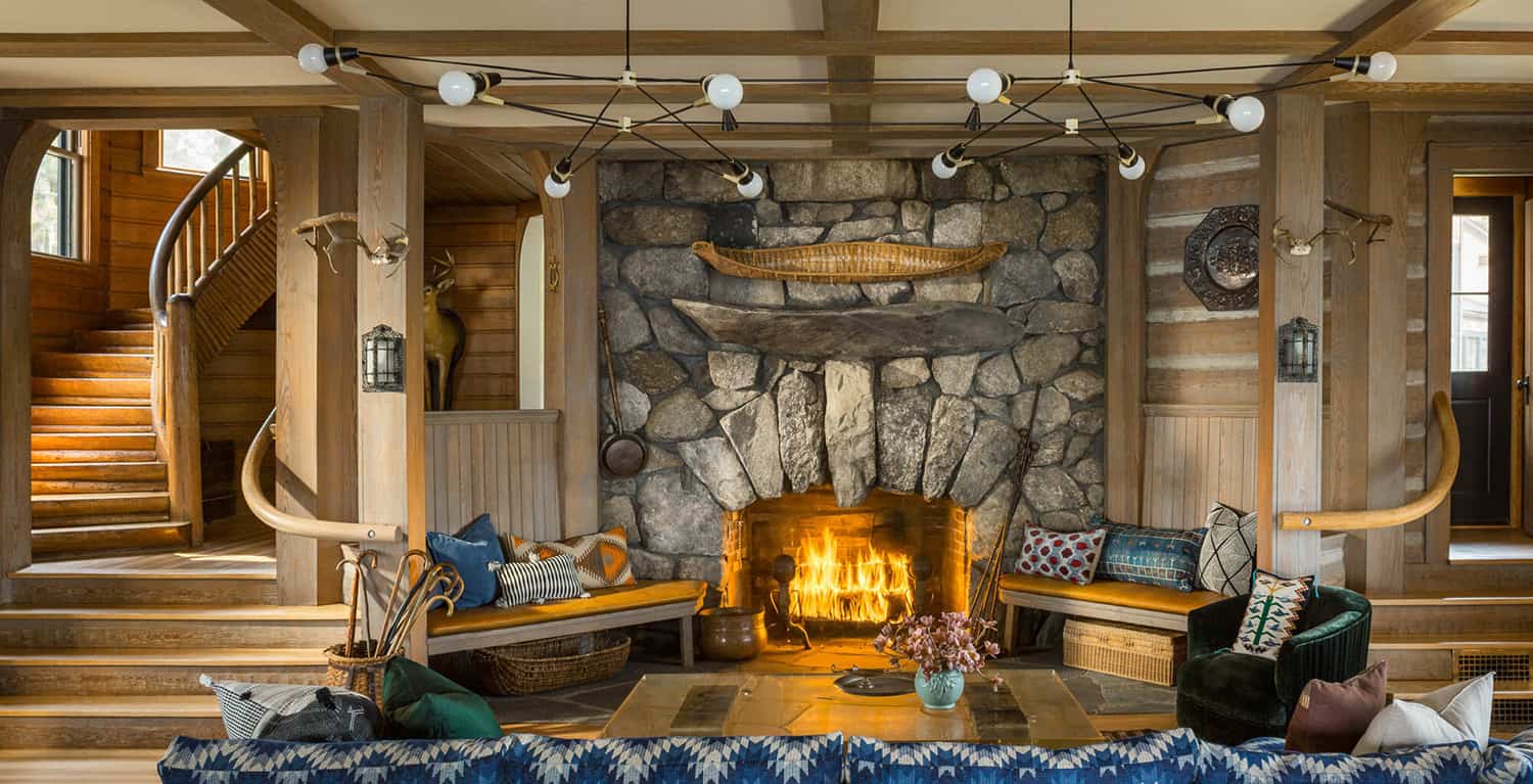 modern-rustic-family-room-with-a-stone-fireplace