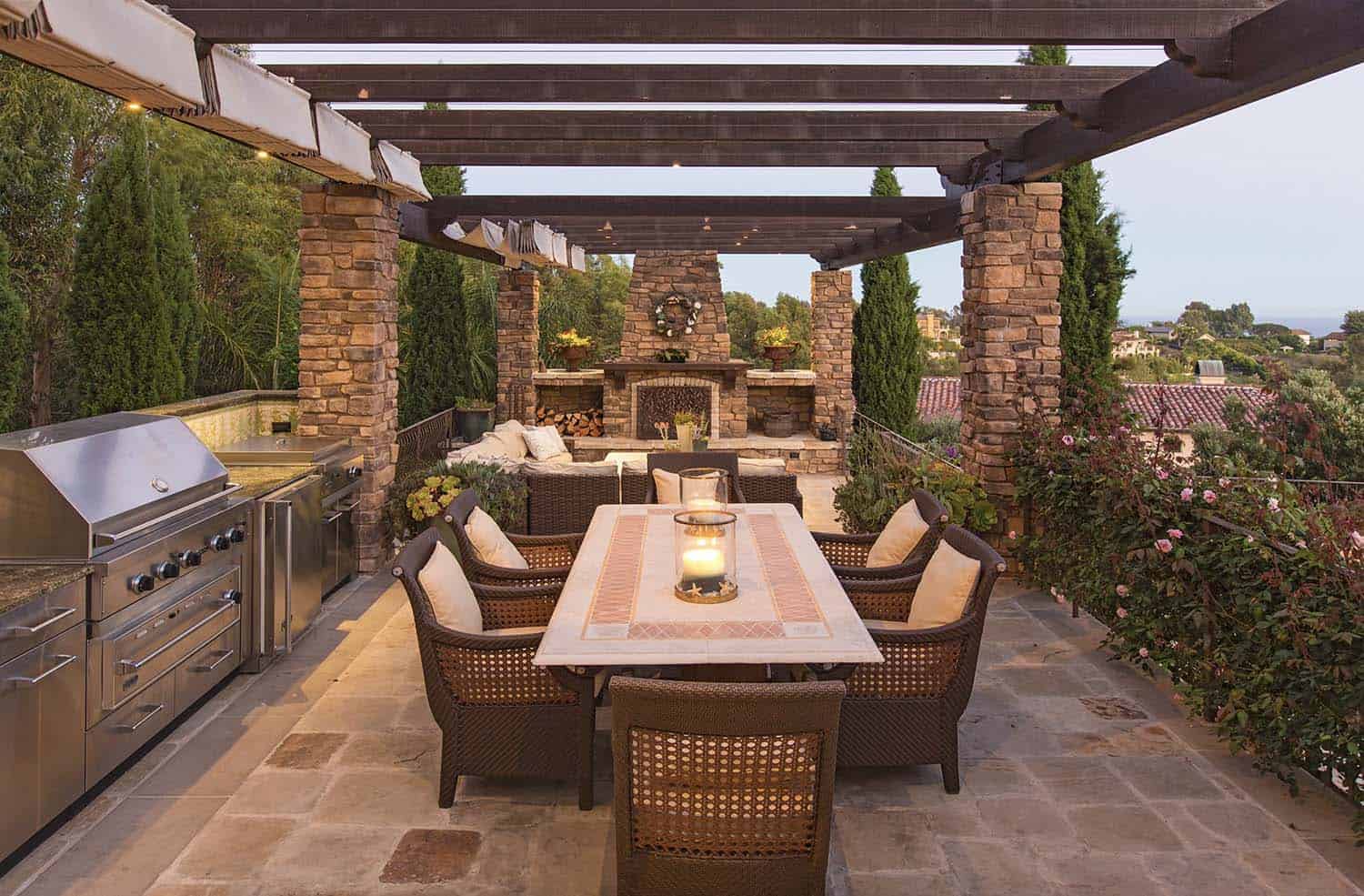 mediterranean-patio-with-a-pergola-and-retractable-awnings