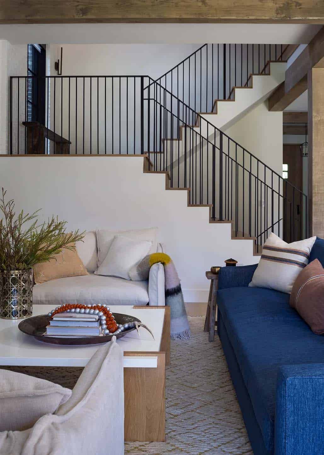 contemporary-family-room-and-staircase