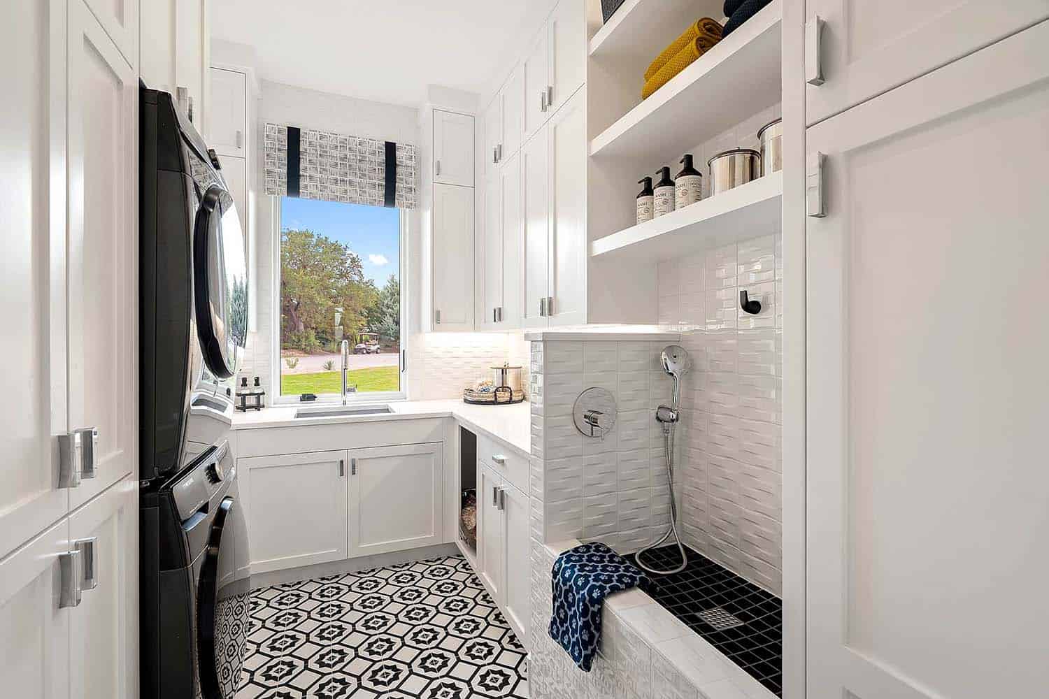 modern-laundry-room-with-a-dog-wash-station