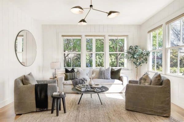 featured posts image for Step inside this bright and airy modern farmhouse home in Mill Valley