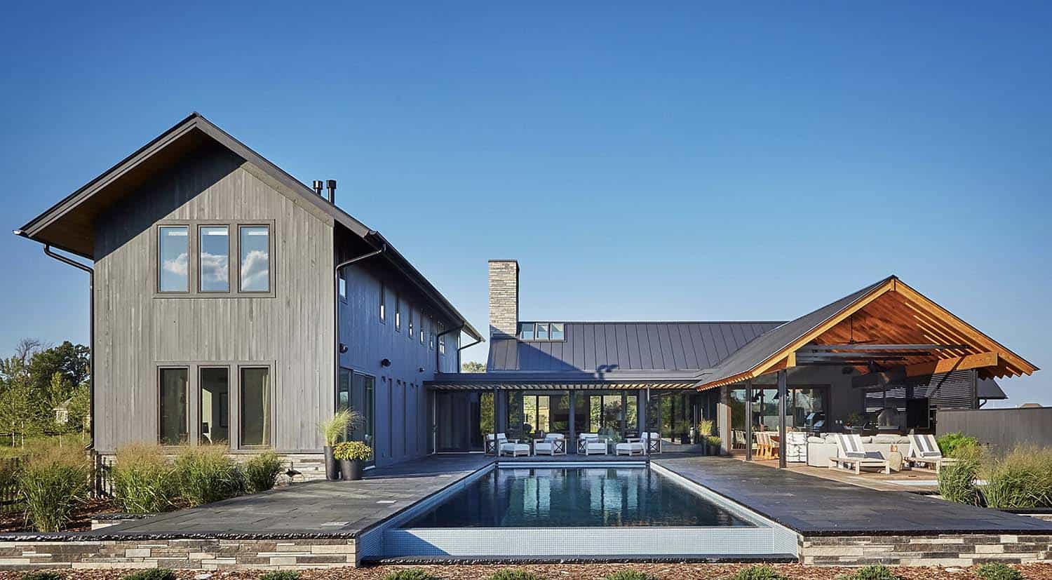 modern-farmhouse-style-vacation-home-exterior-outdoor-pool-patio