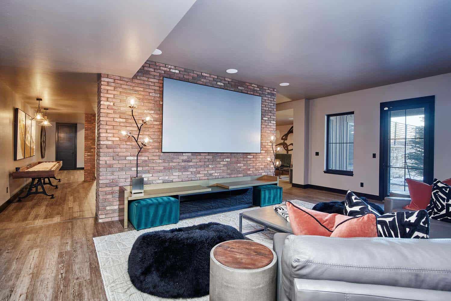 modern-glam-farmhouse-basement-movie-room