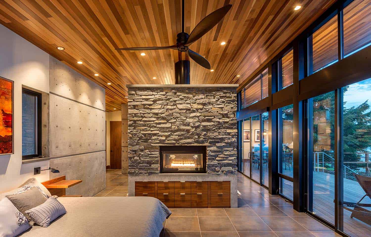 modern-bedroom-with-a-fireplace
