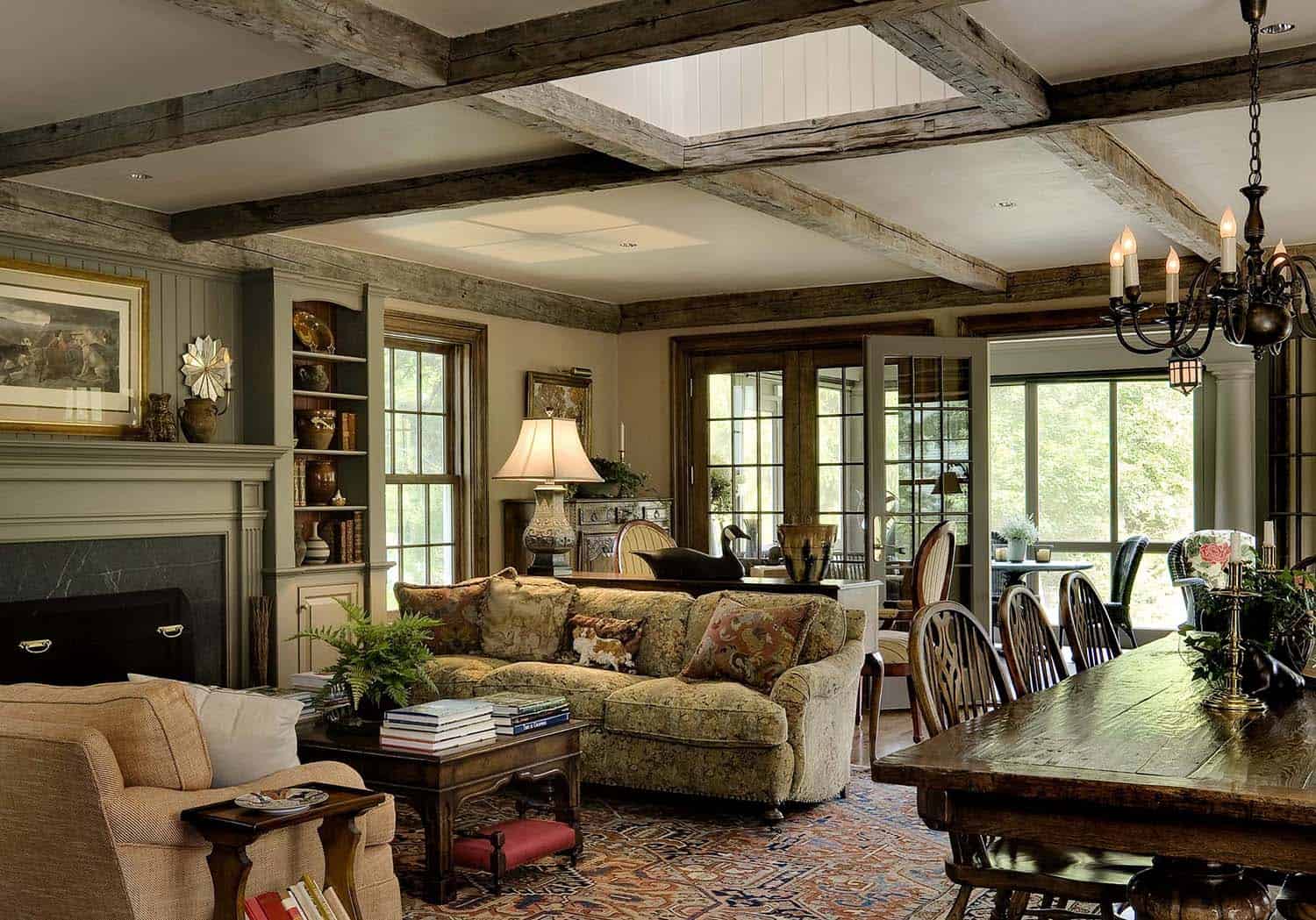 French country family room