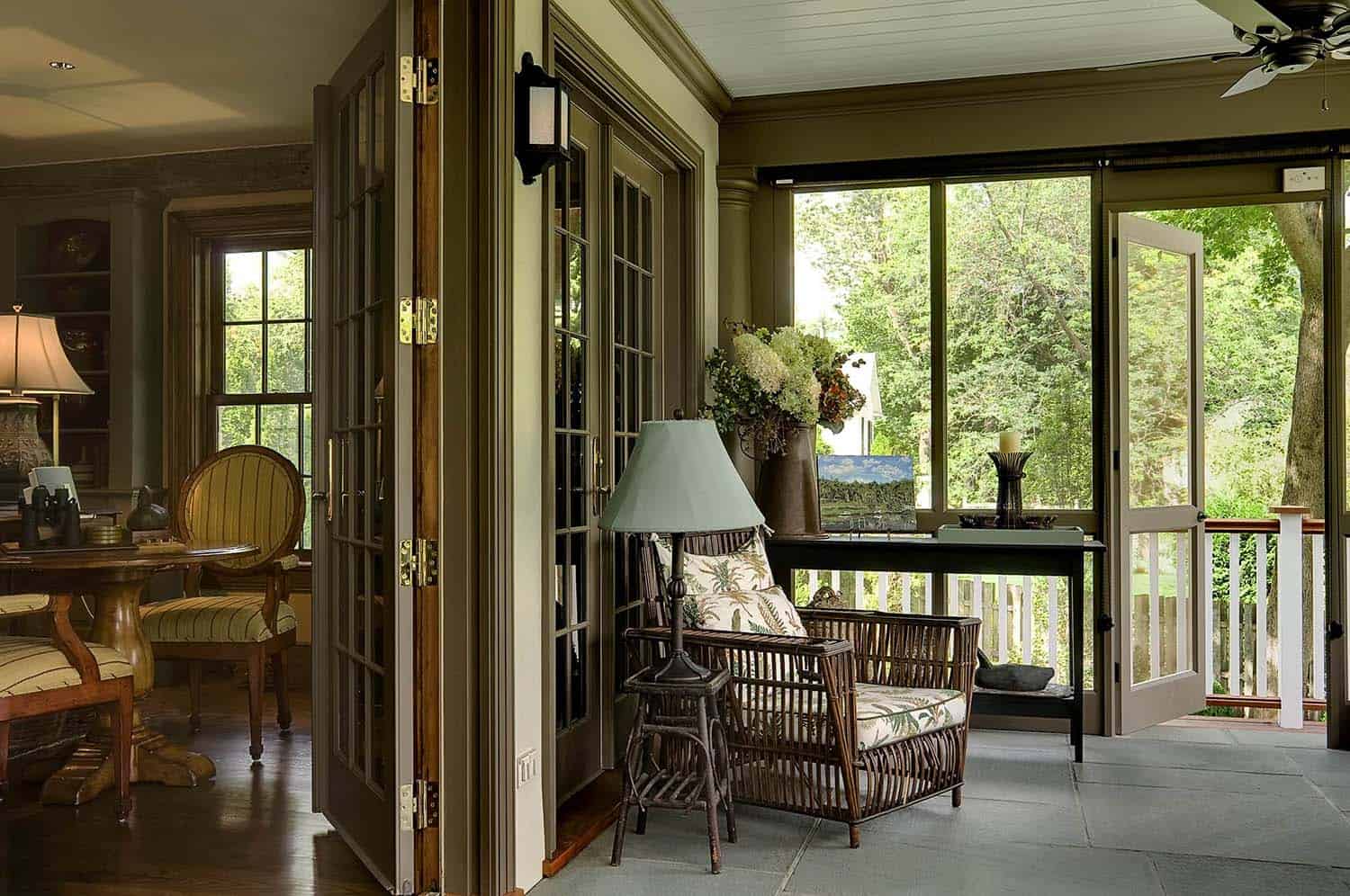 traditional screened porch