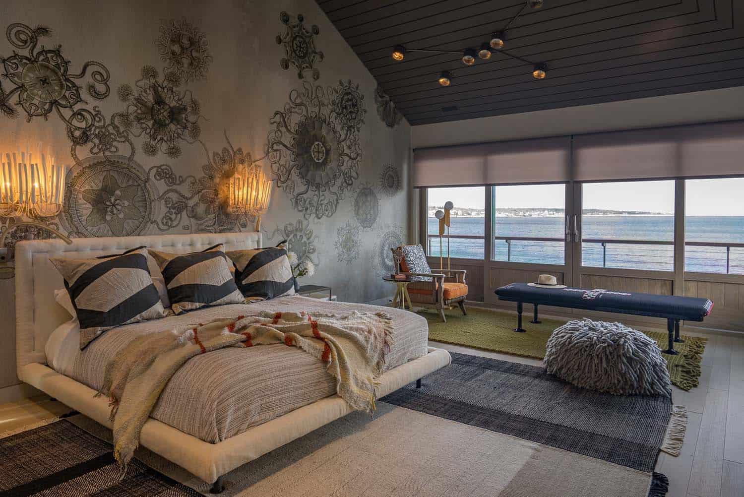 beach house eclectic bedroom