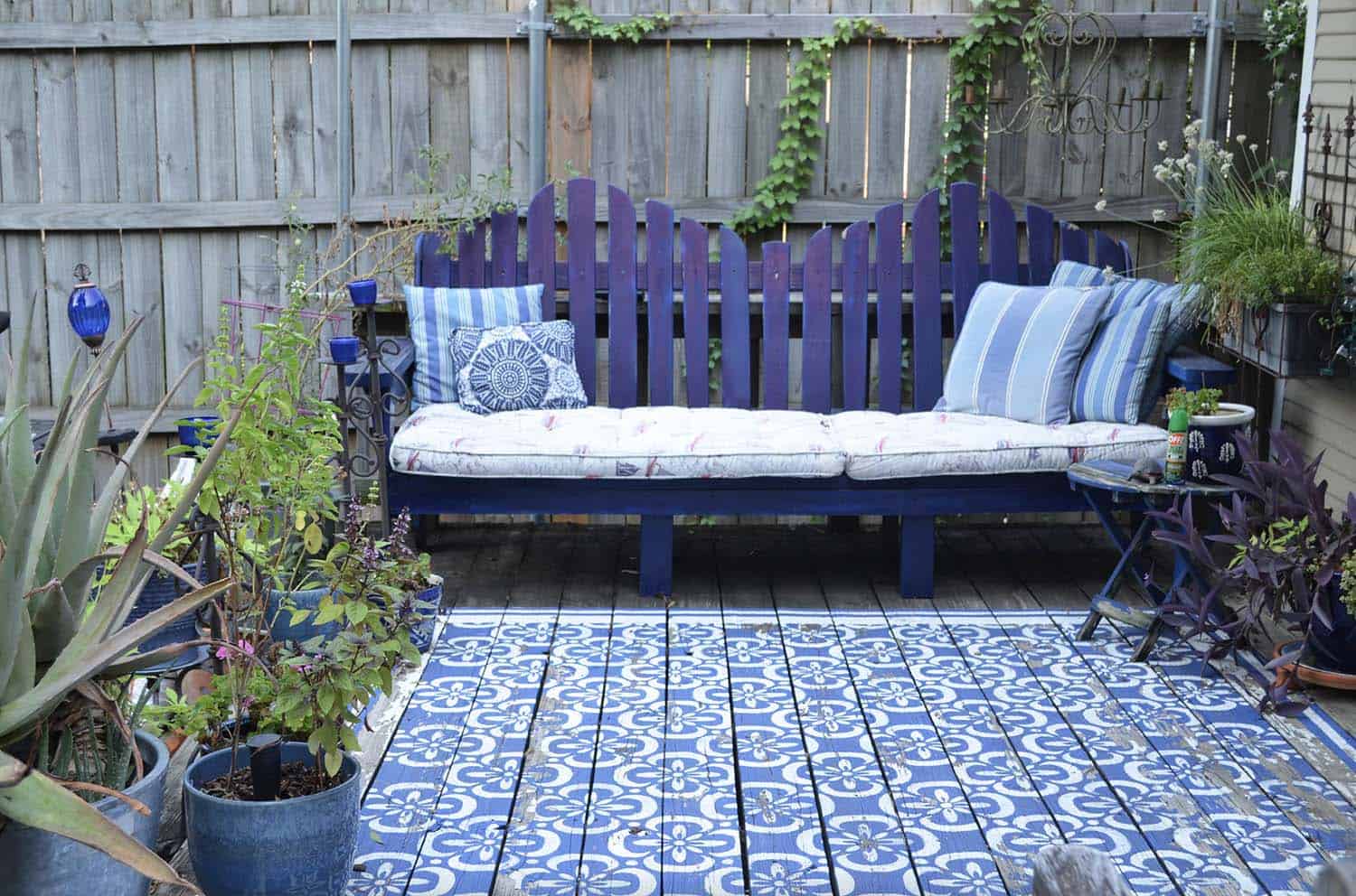 backyard-patio-stenciled-floor
