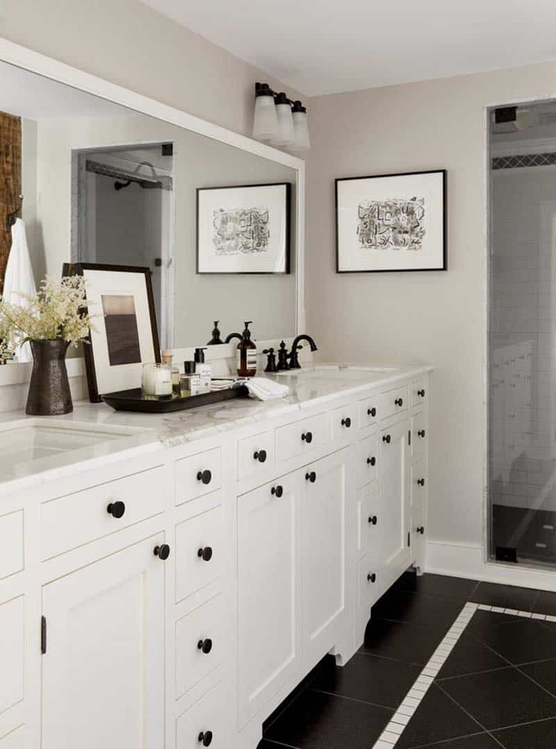 transitional bathroom vanity