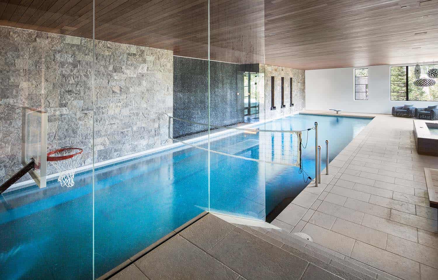 modern indoor pool