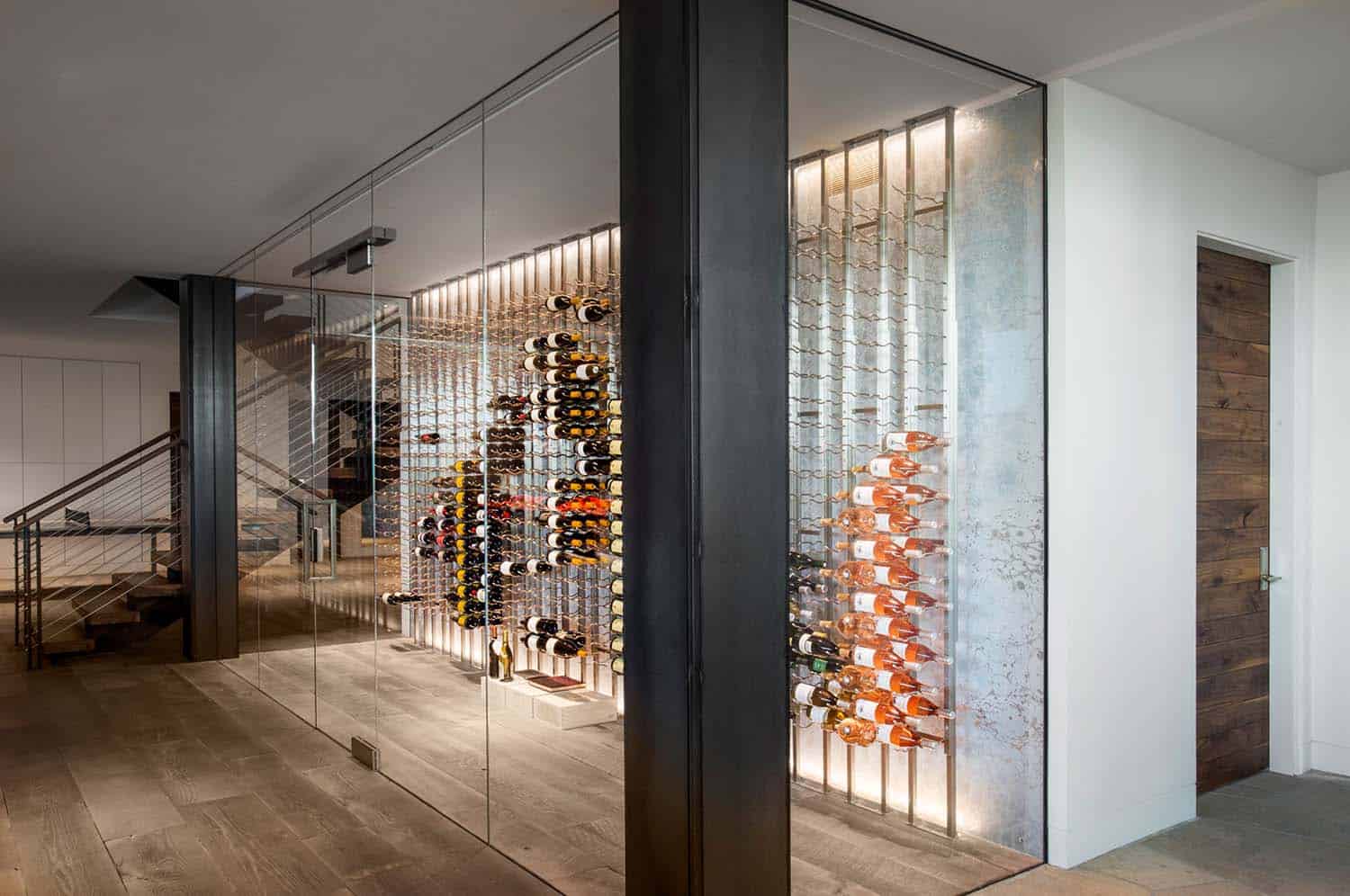 modern wine cellar
