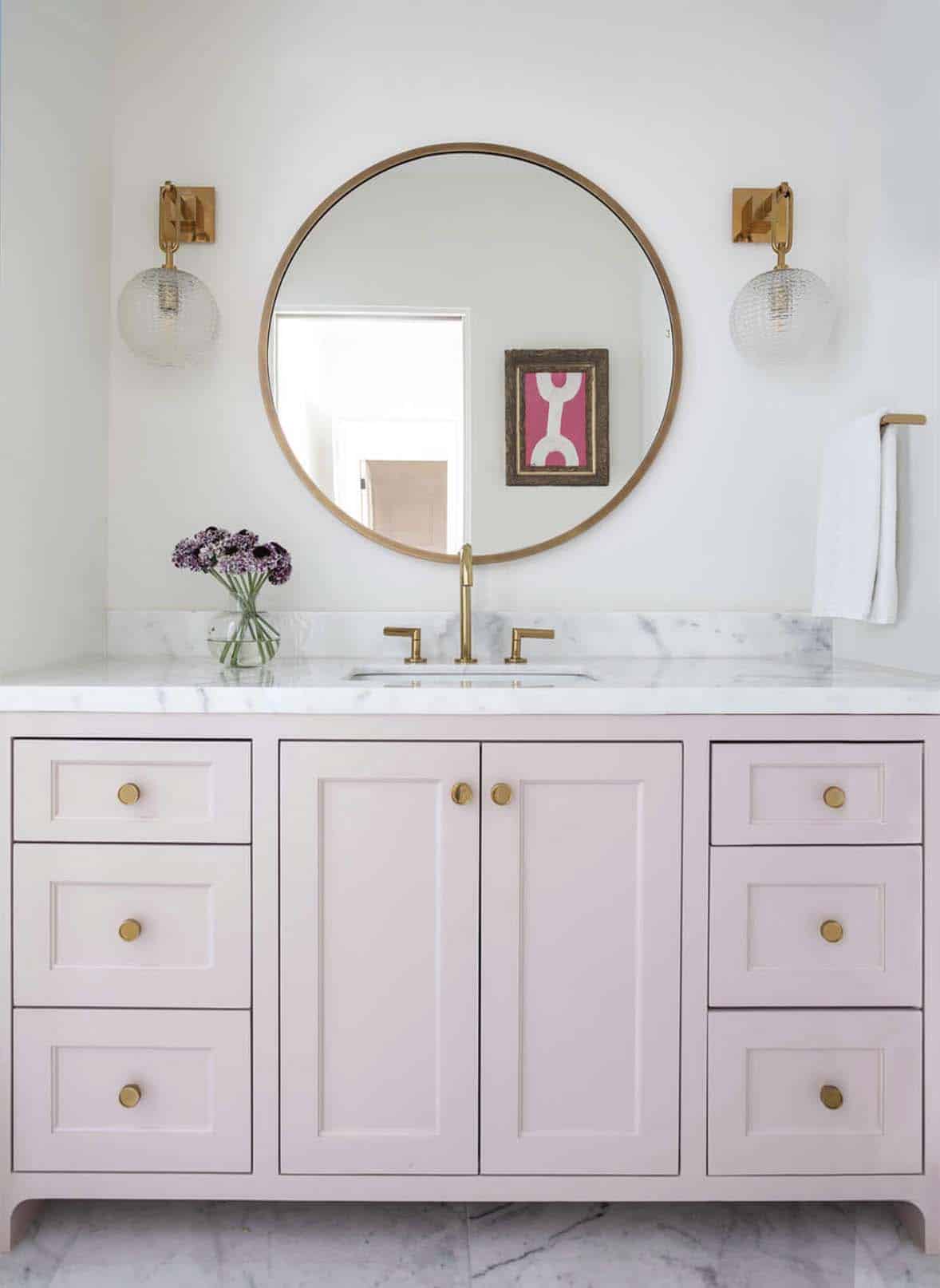 contemporary-bathroom-pink-vanity