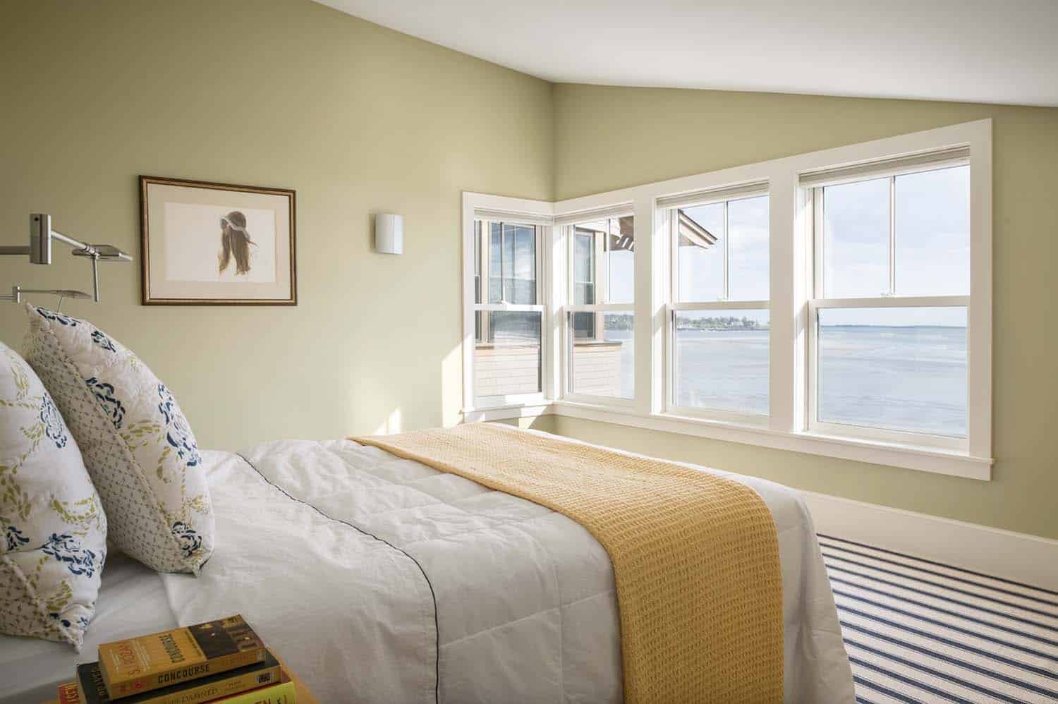 modern beach style bedroom