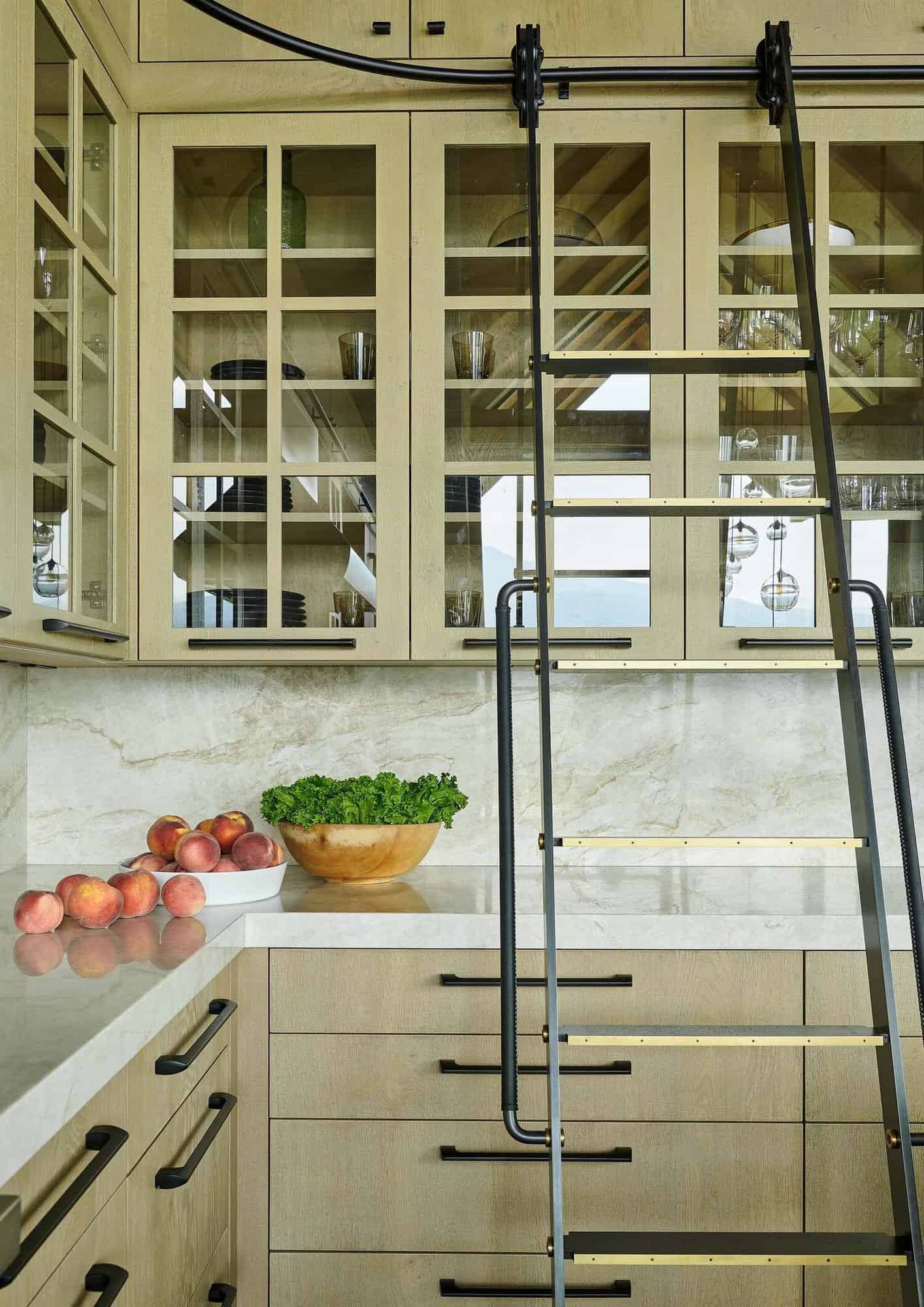 modern-kitchen-pantry-with-a-rolling-ladder