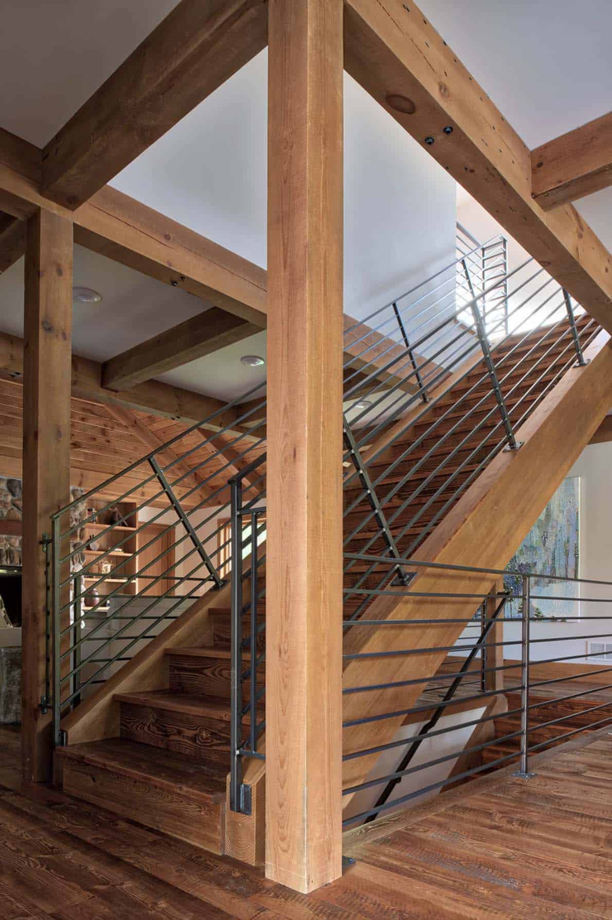 rustic staircase