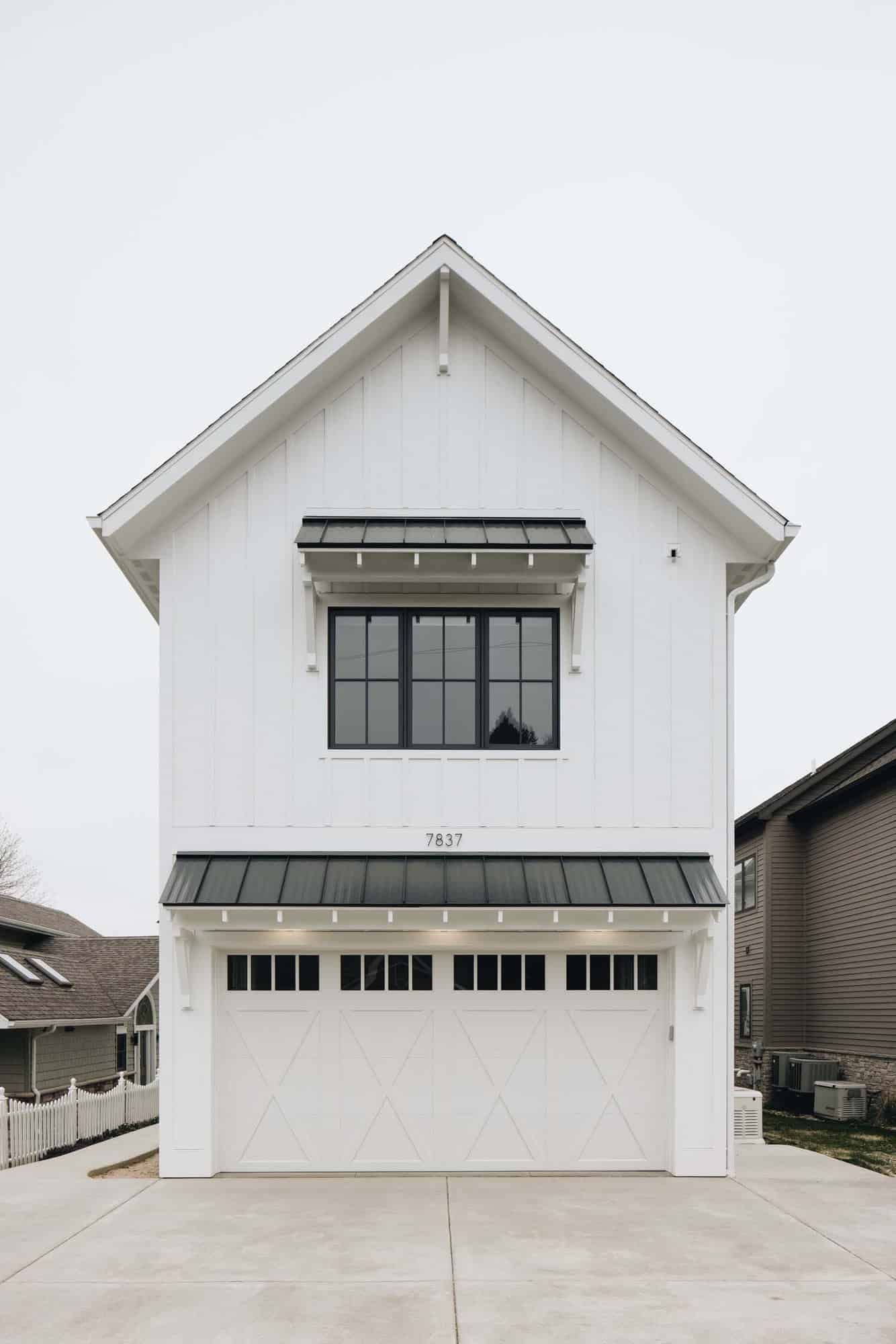 vertical lake house exterior