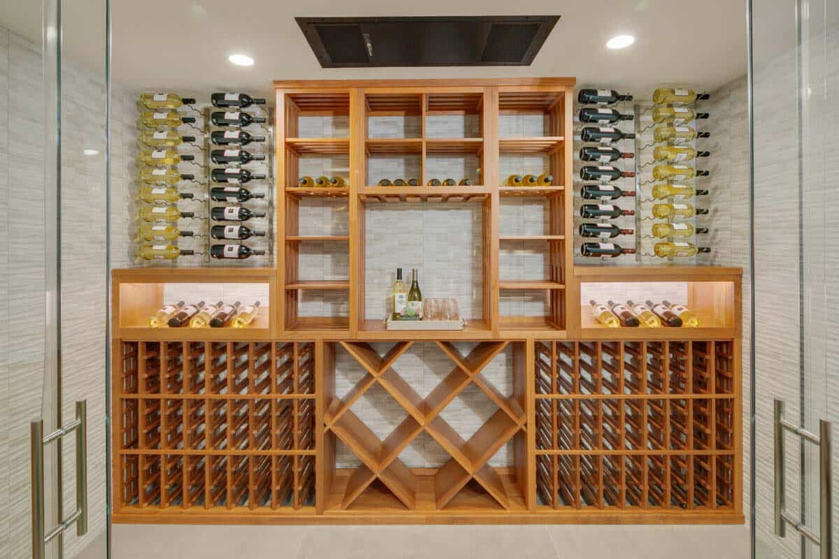 wine display for over 100 bottles
