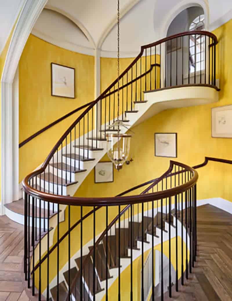 traditional spiral staircase