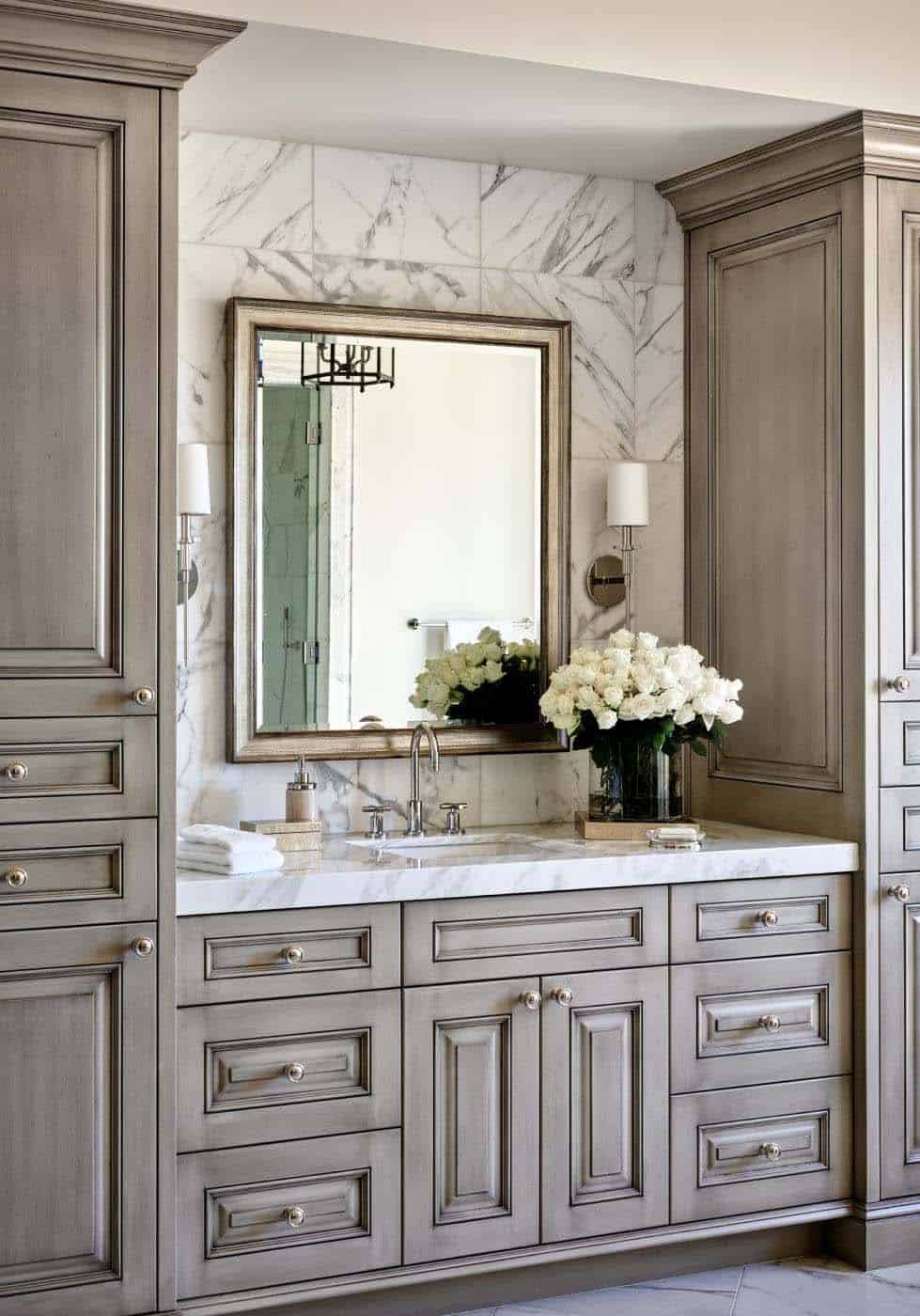 mediterranean style bathroom vanity