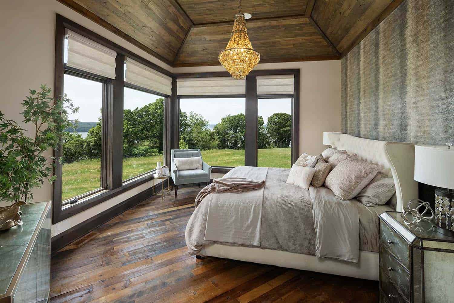 modern tuscan inspired bedroom