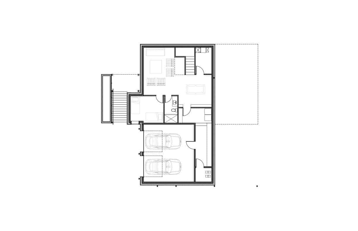 contemporary mountain home floor plan