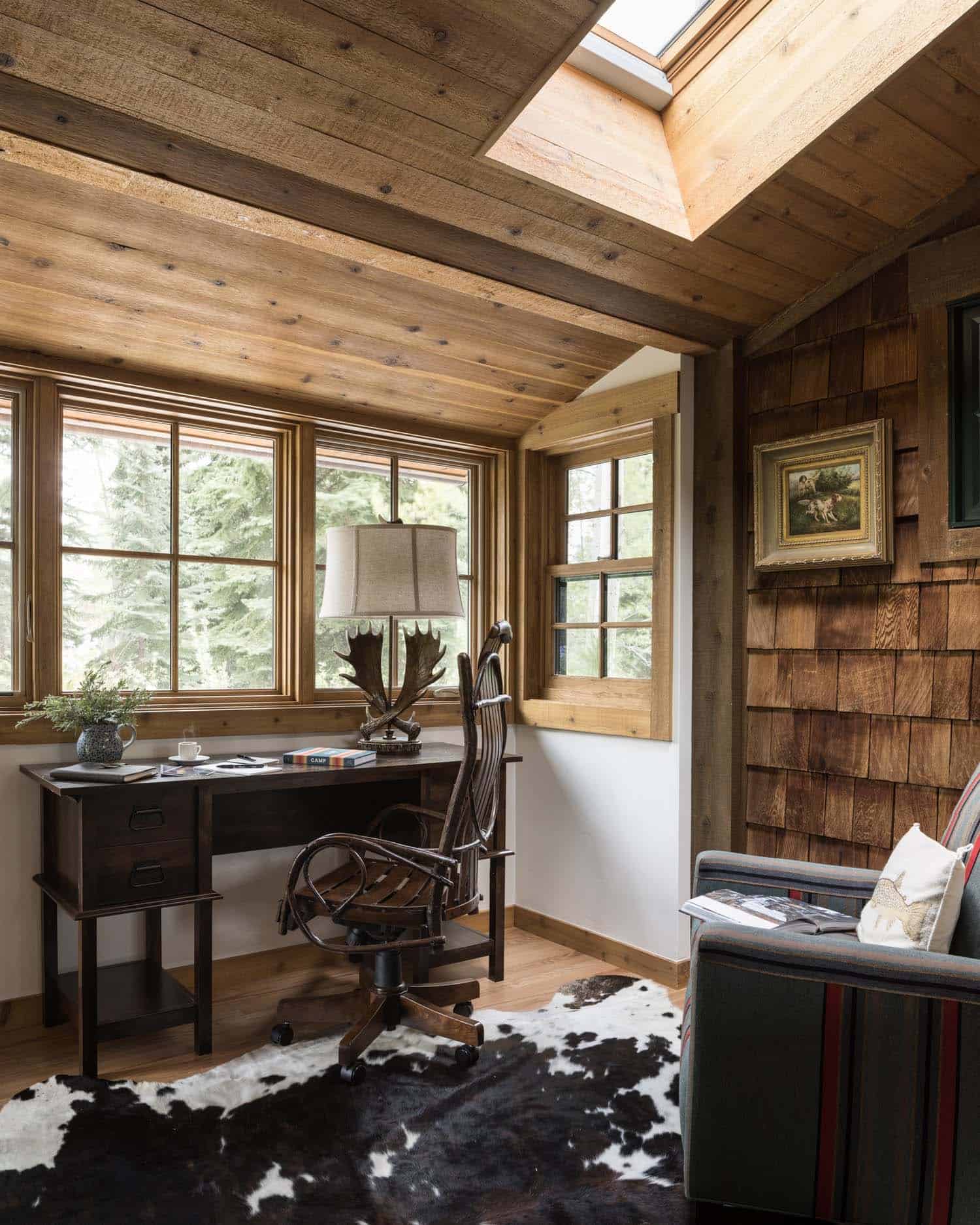 rustic home office