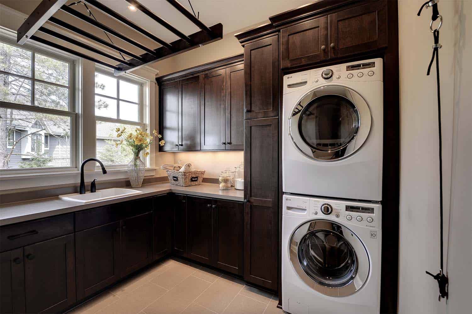 traditional style laundry room
