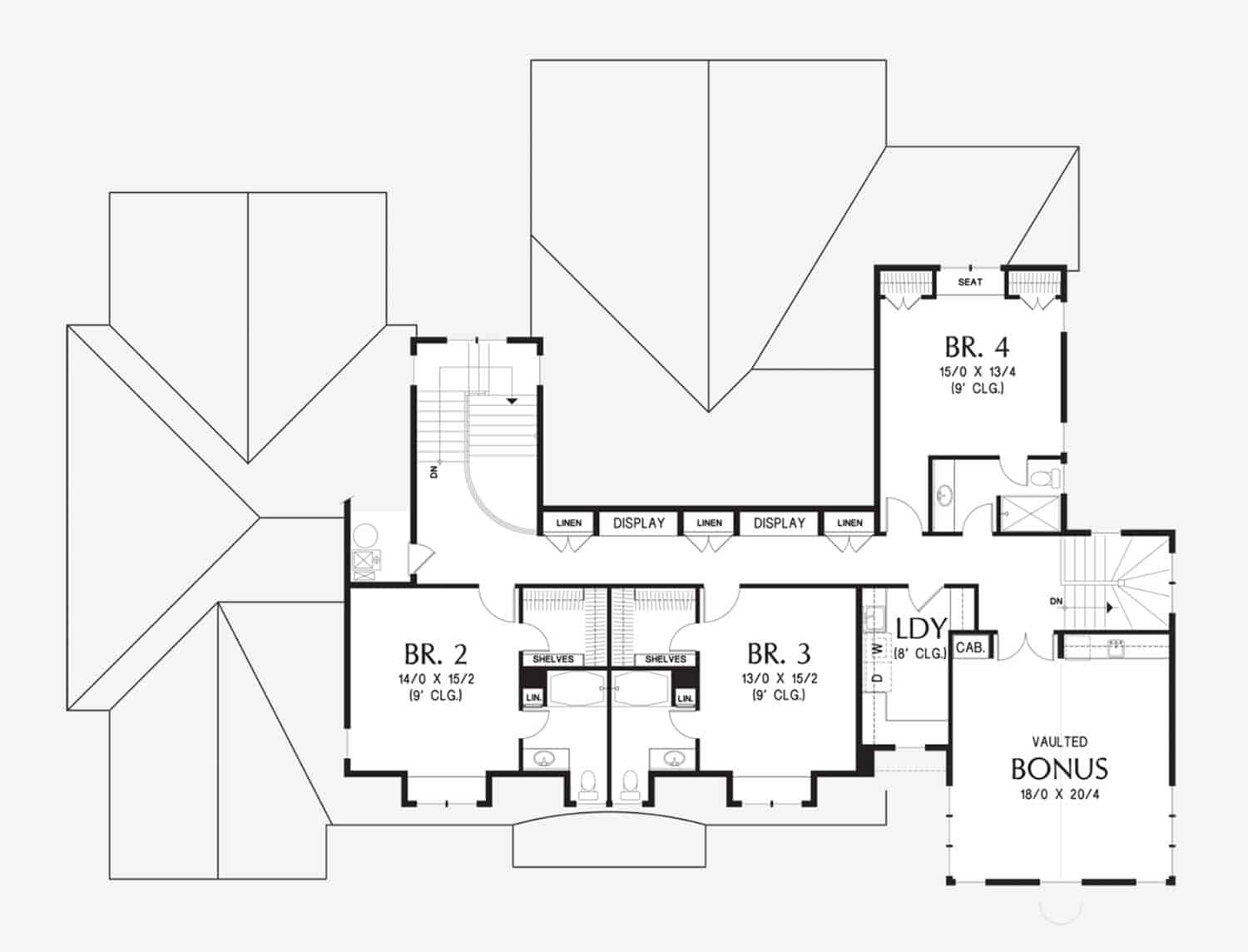 cape cod style dream home upper level floor plan
