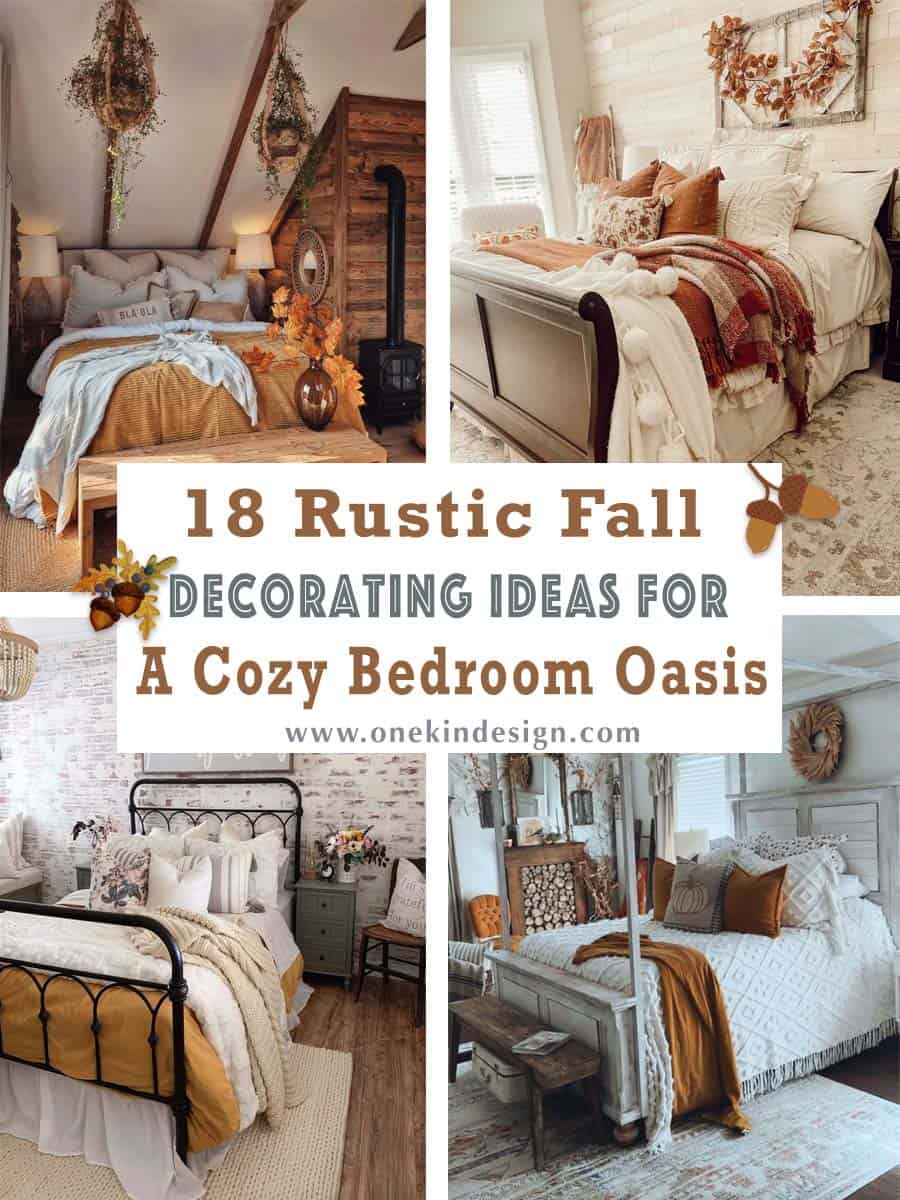 rustic fall decorating ideas for a warm and cozy bedroom