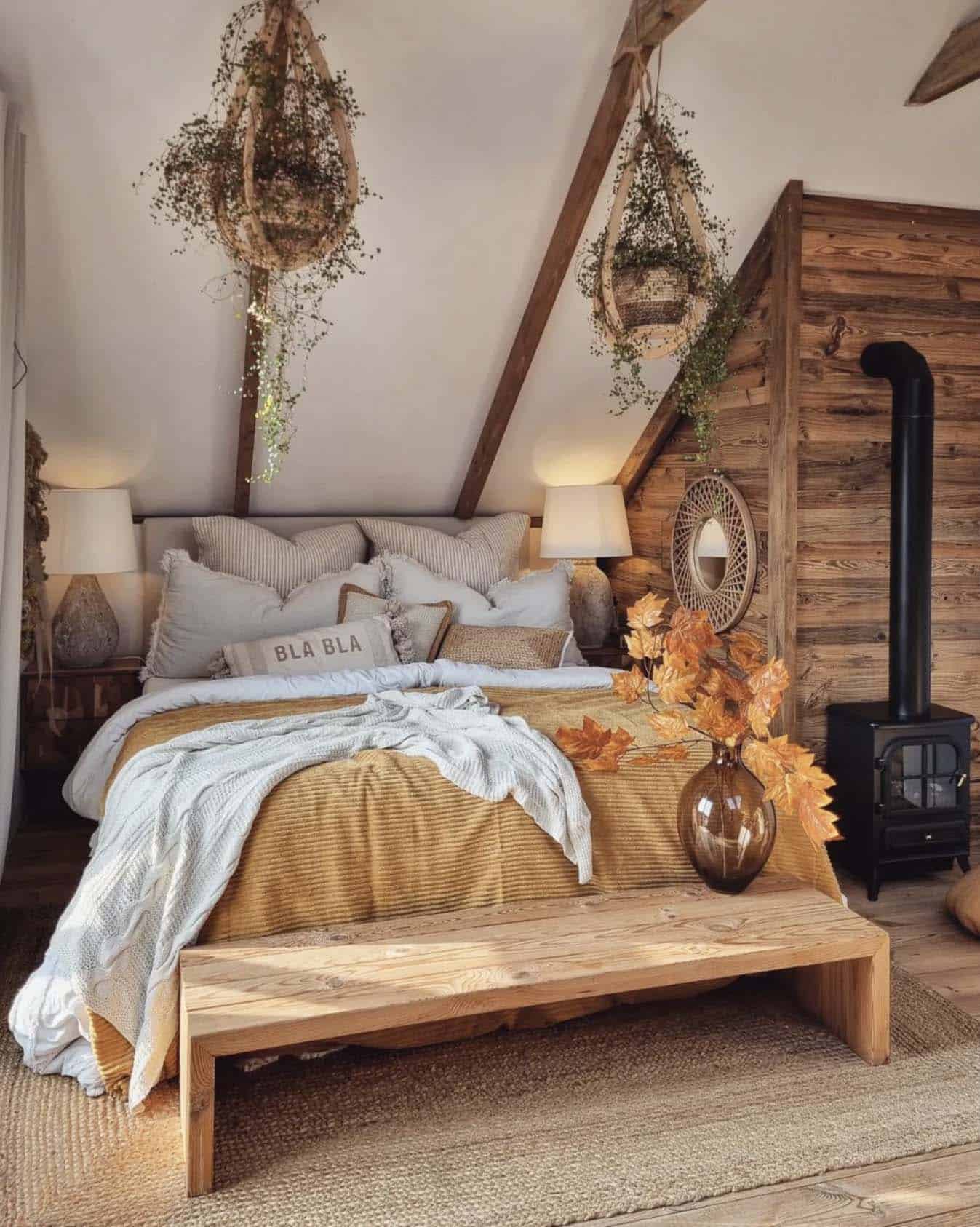 cozy fall bedroom