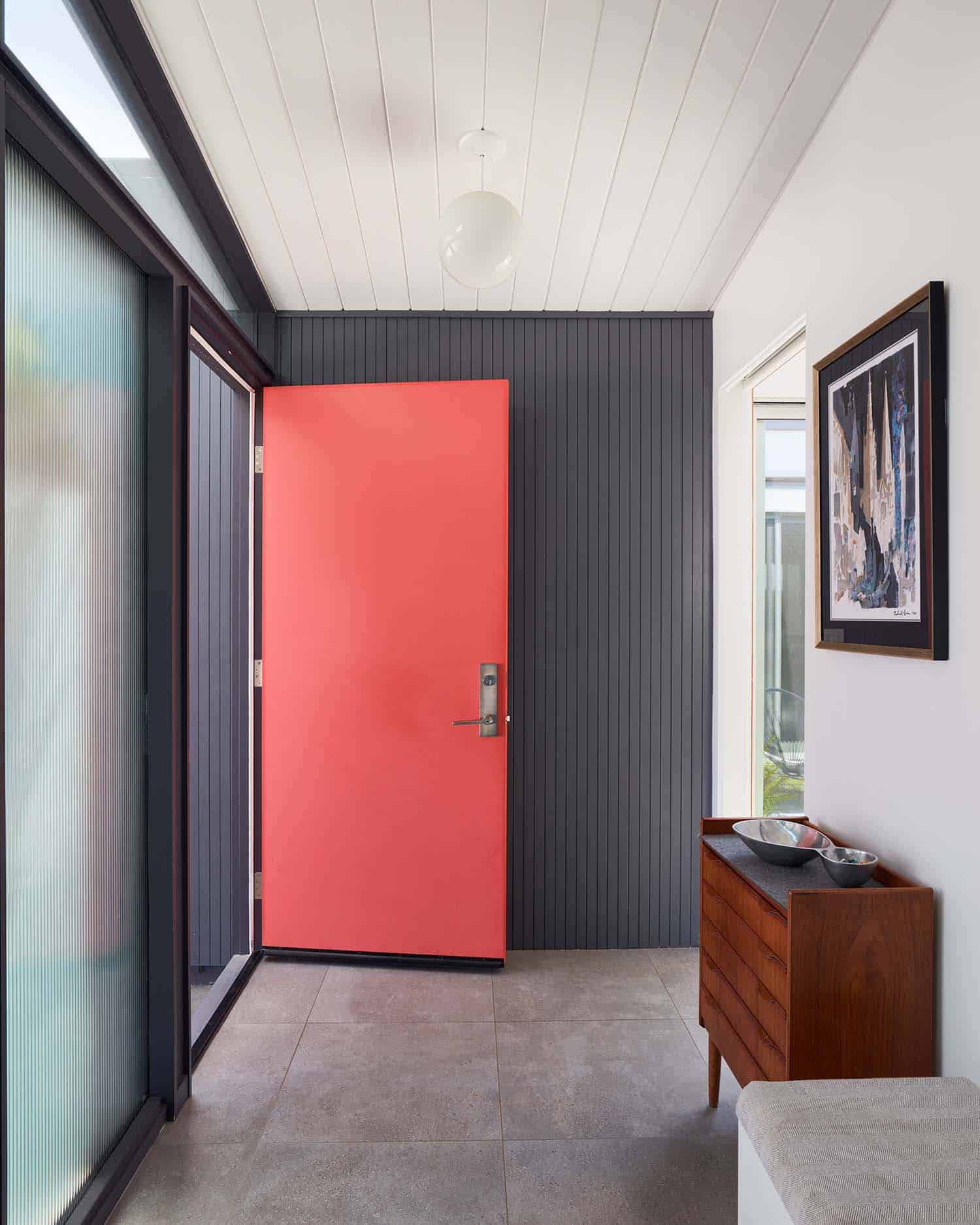 midcentury home entry