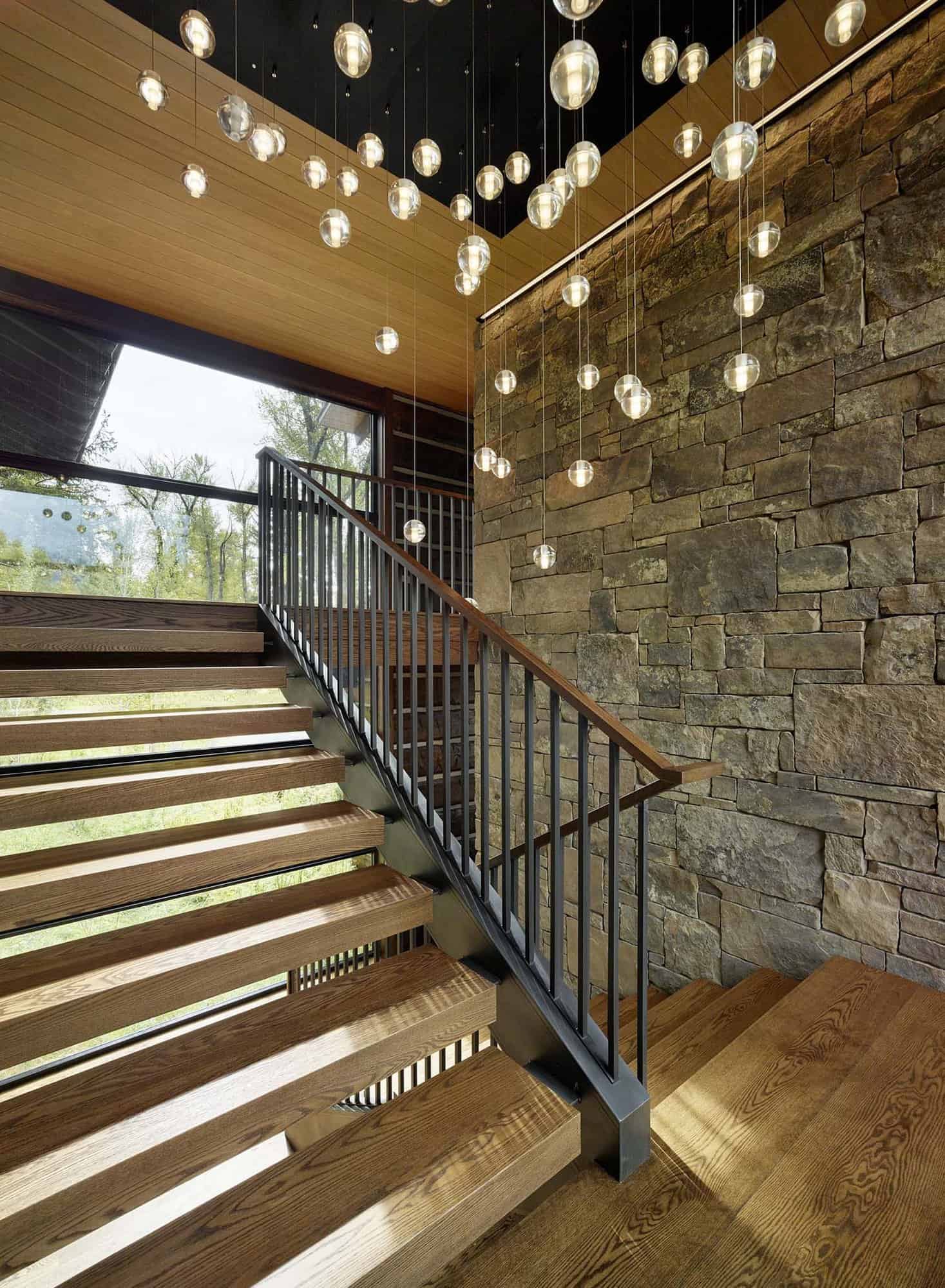 modern rustic staircase