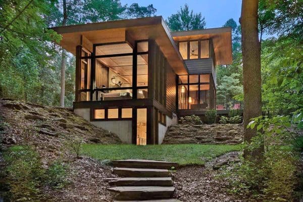 featured posts image for This serene woodland cabin hideaway in Michigan is inspired by nature