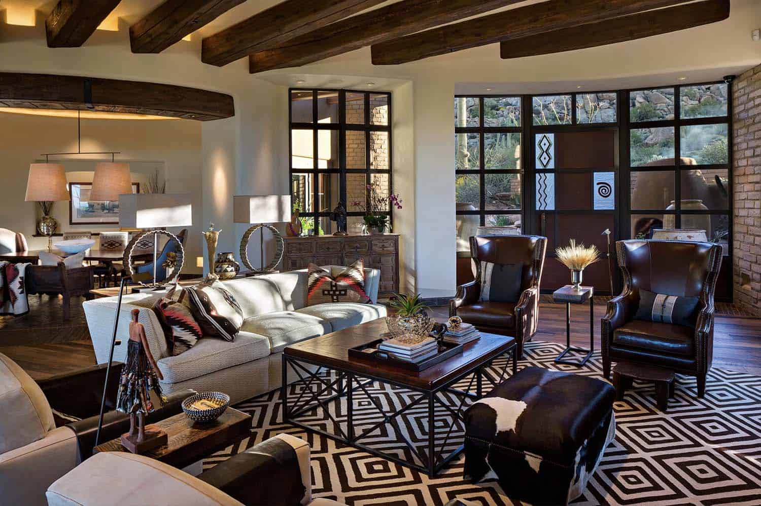 southwestern style living room