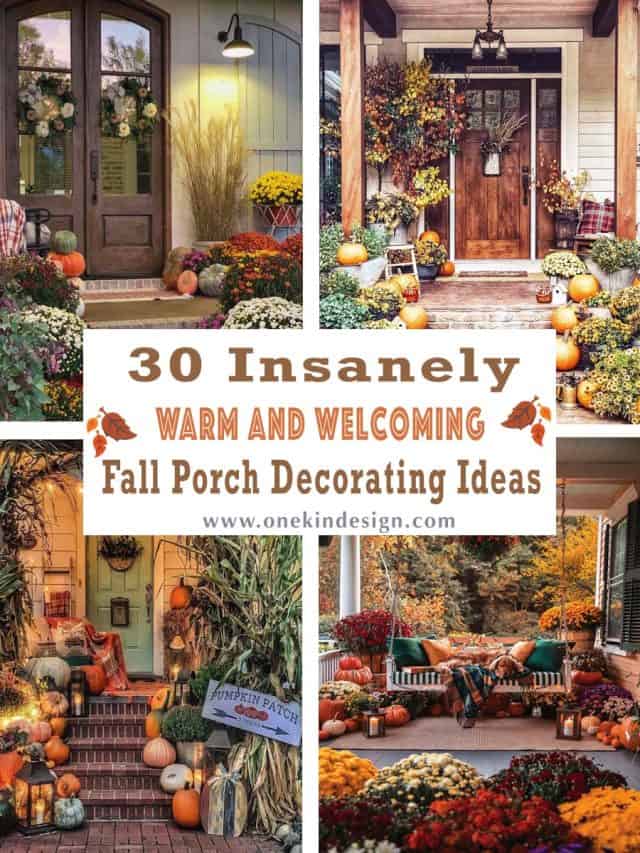 30 Insanely Warm And Welcoming Porch Decorating Ideas For Fall