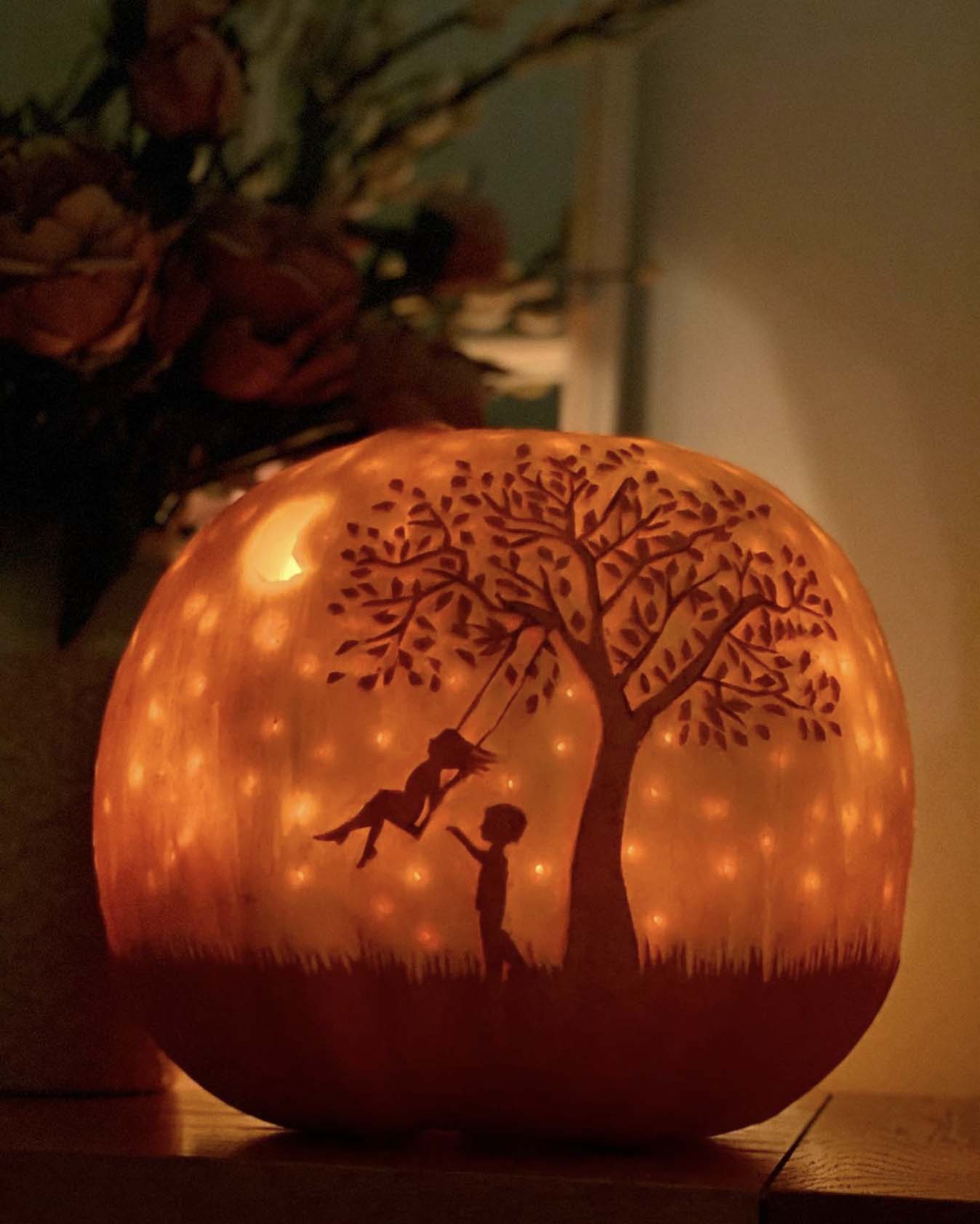 creative pumpkin art