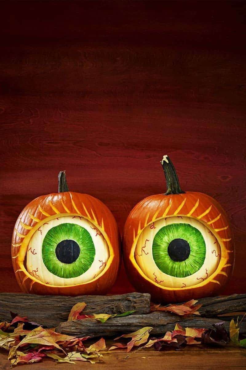 spooky pumpkin eyes