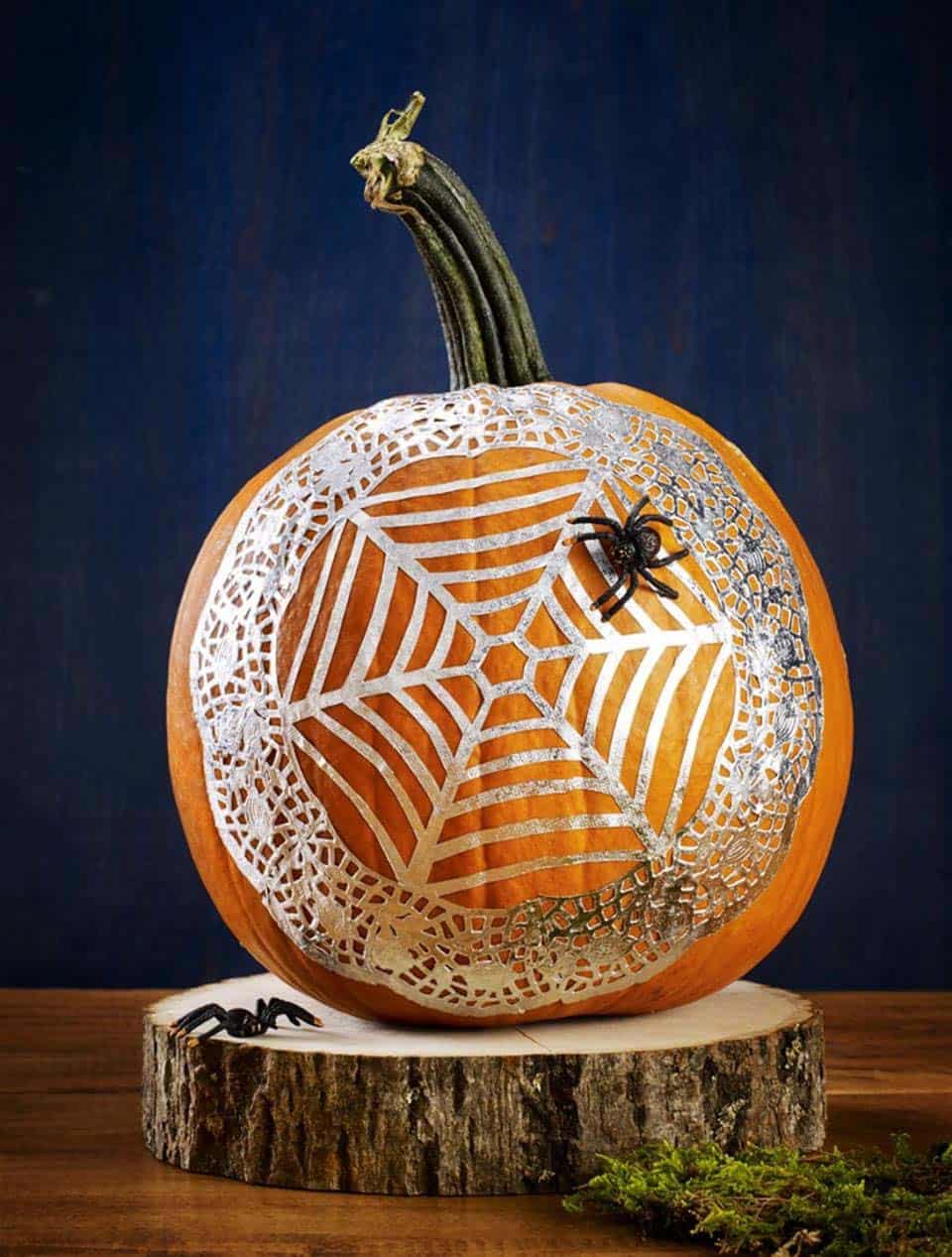 spiderweb pumpkin